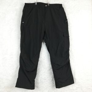 Vtg Obermeyer Womens Ski Pants Snow Black 03114 Cargo‎ Pocket Lined 34